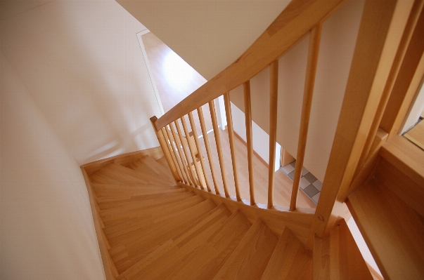 Wood house floor interior Photo