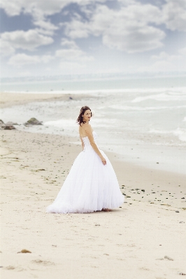 Beach sea sand ocean Photo