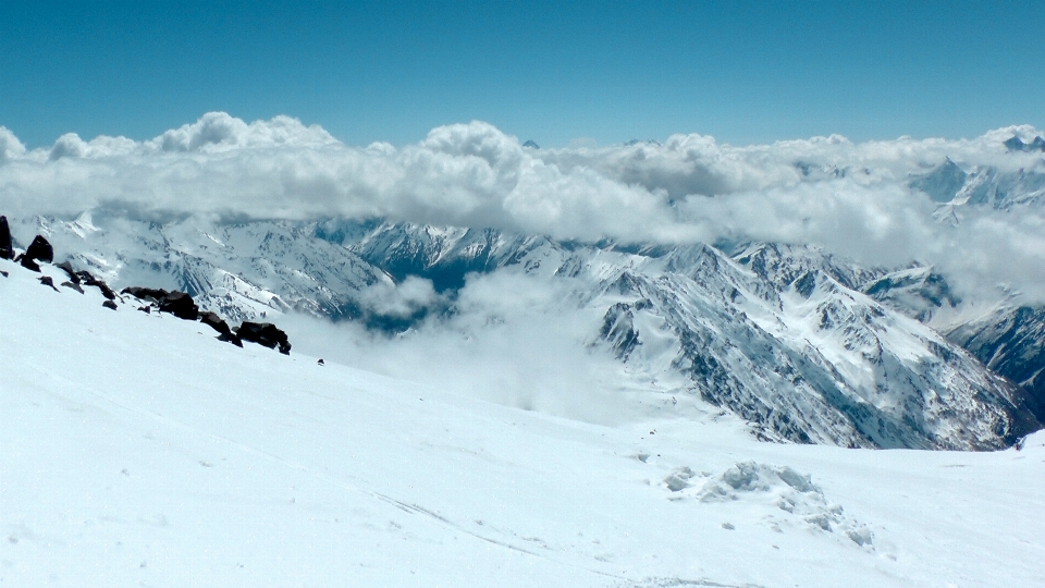 風景 自然 山 雪