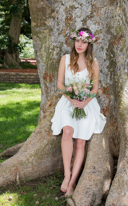 árbol naturaleza chica mujer