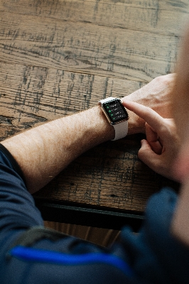 Writing watch hand man Photo