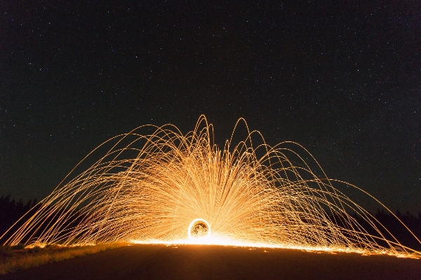 Foto Luz noite roda fogo