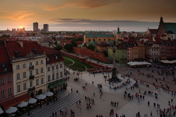 Architecture sunset skyline town Photo