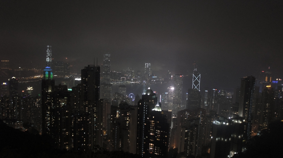 Cakrawala kaki langit malam bangunan