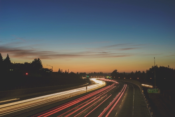 Landscape horizon light blur Photo