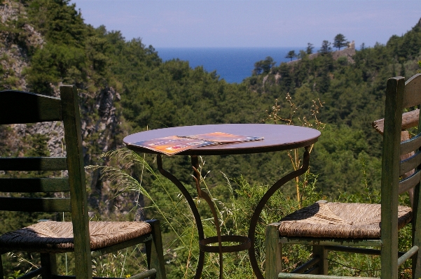 Table landscape sea water Photo