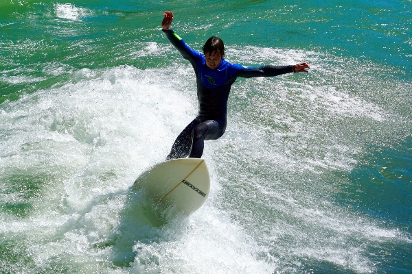 Sea wave jump surf Photo