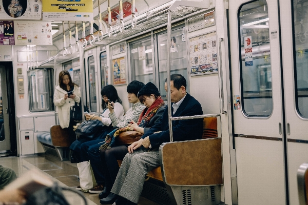 People railway urban train Photo