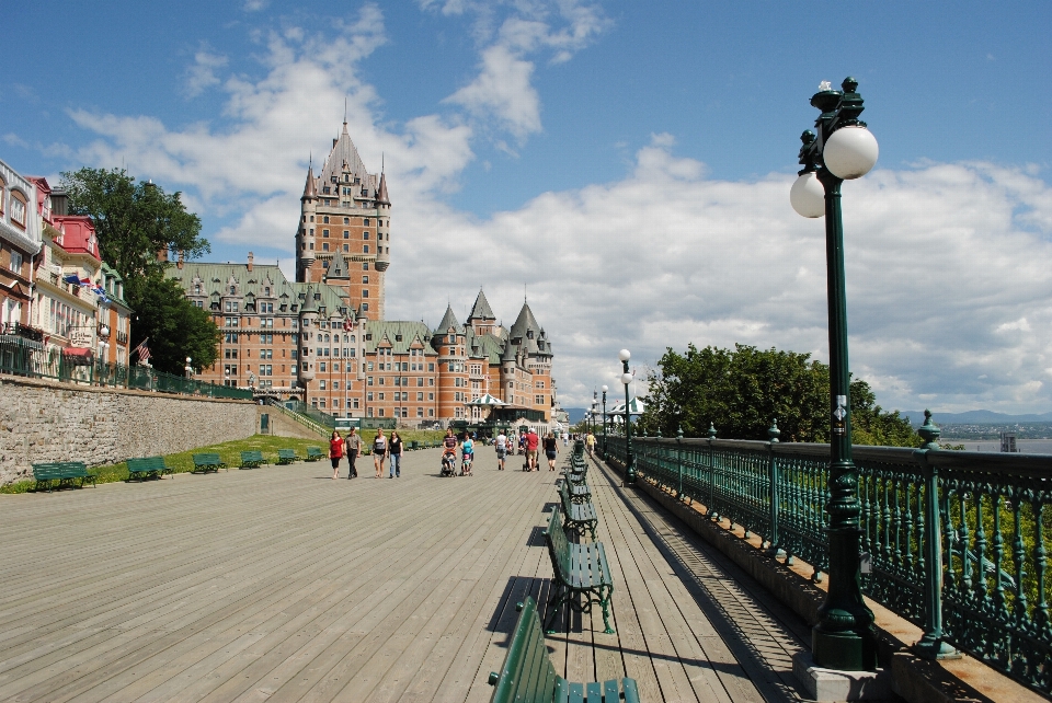 Architecture boardwalk chateau old