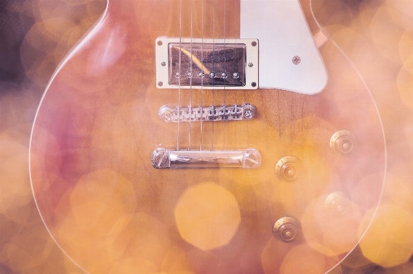 Hand rock bokeh guitar Photo