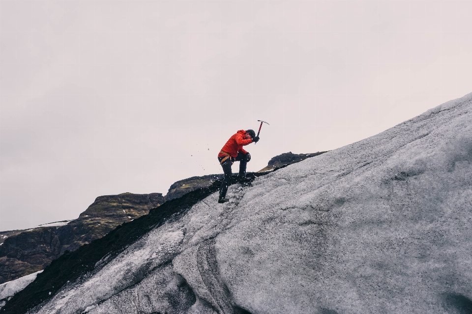 Man nature rock person