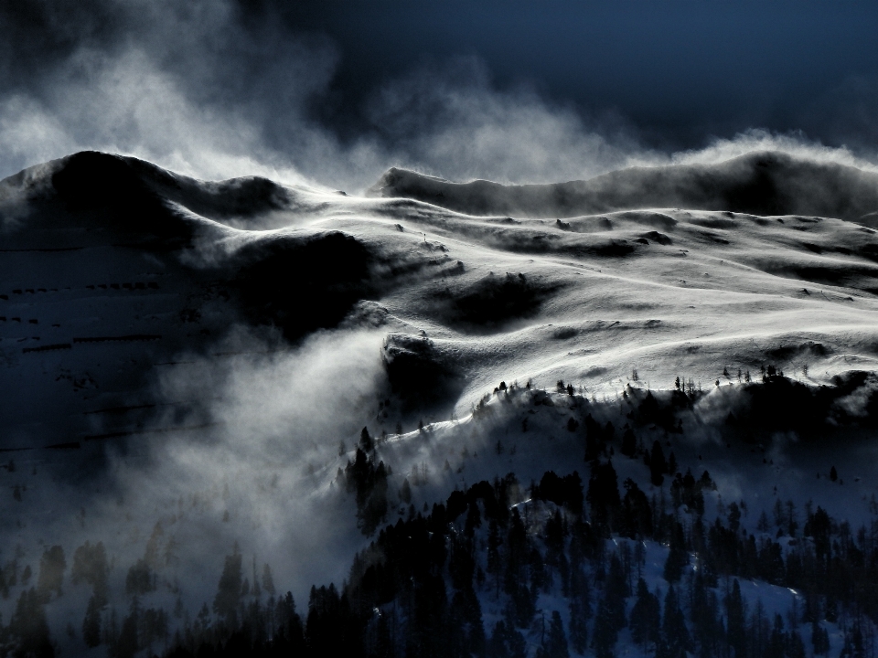 Meer natur berg schnee