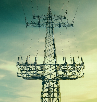 Technology wind line tower Photo