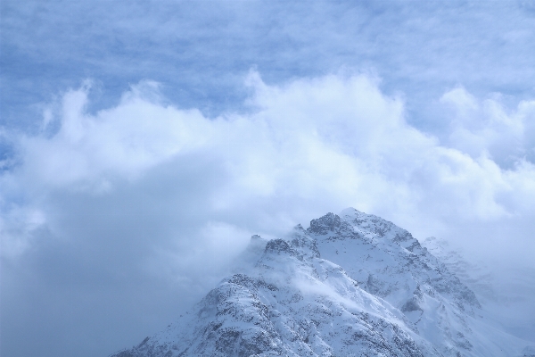 Berg schnee wolke himmel Foto