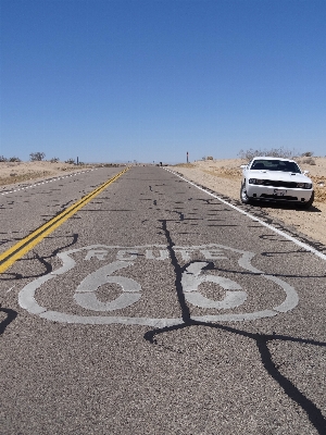 Sand sky road car Photo