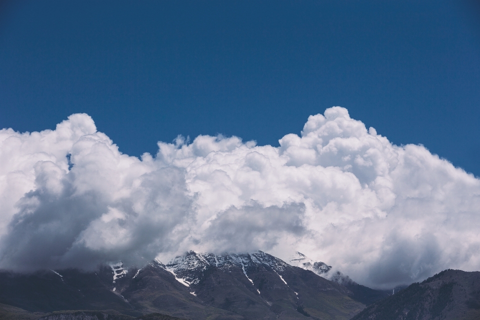 Naturaleza montaña nieve nube