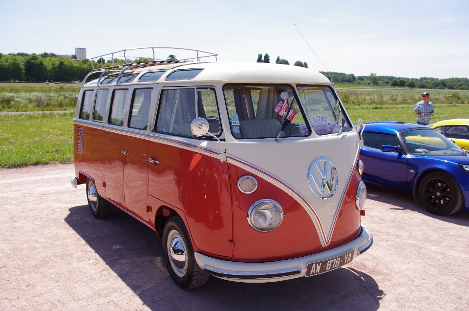 Car retro volkswagen van