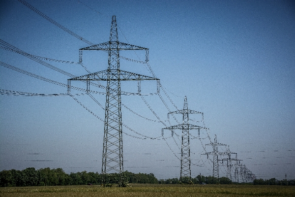 Wind line tower power Photo