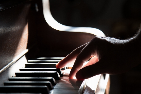 Hand music keyboard technology Photo