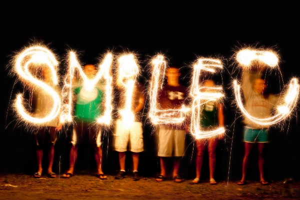 Night sparkler spark celebration Photo