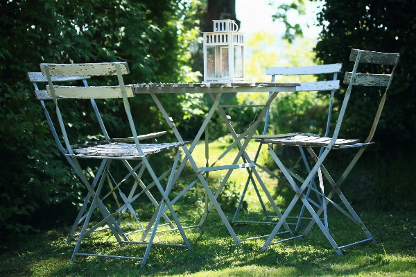 Table grass chair summer Photo