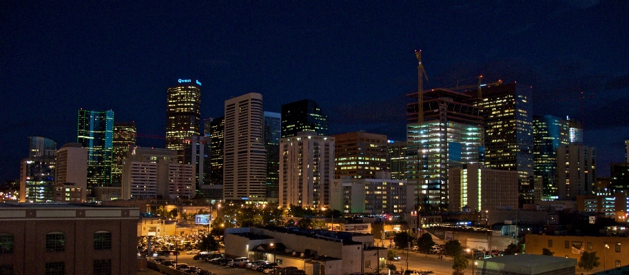 Foto Horizonte noite cidade arranha-céu