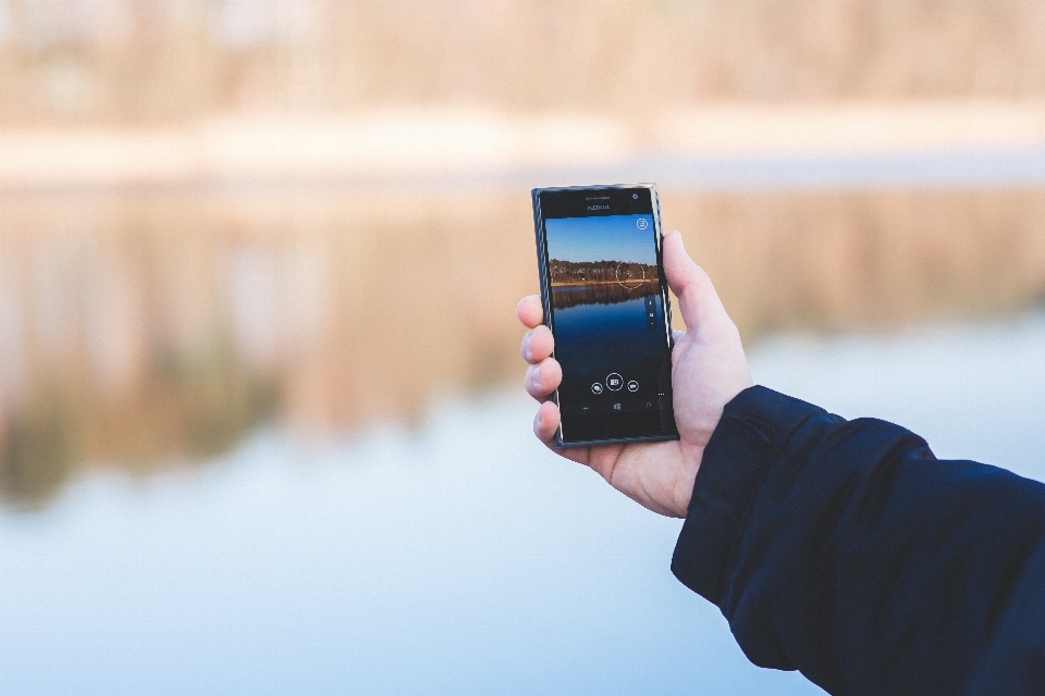 Smartphone móvel mão tela