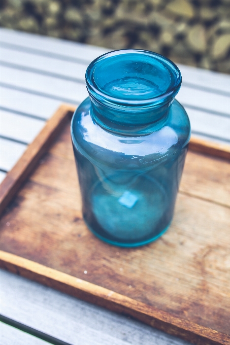 Bois verre jar nourriture