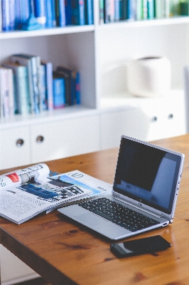 Laptop desk notebook mobile Photo