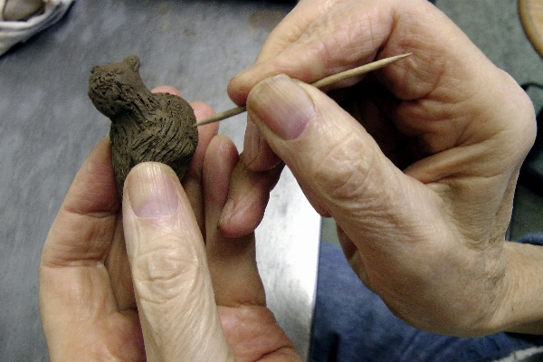 Work hand wood leg Photo