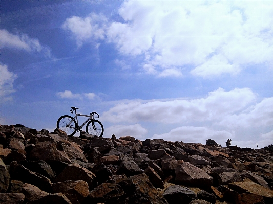 Man landscape sea coast Photo