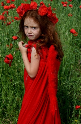 Grass plant girl woman Photo