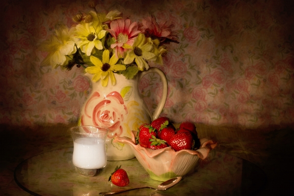 Photo Fleur pétale crème nature morte
