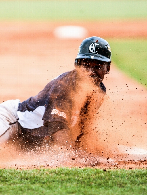 Baseball mud dust player