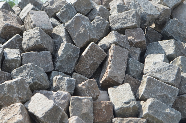 Rock floor cobblestone wall Photo