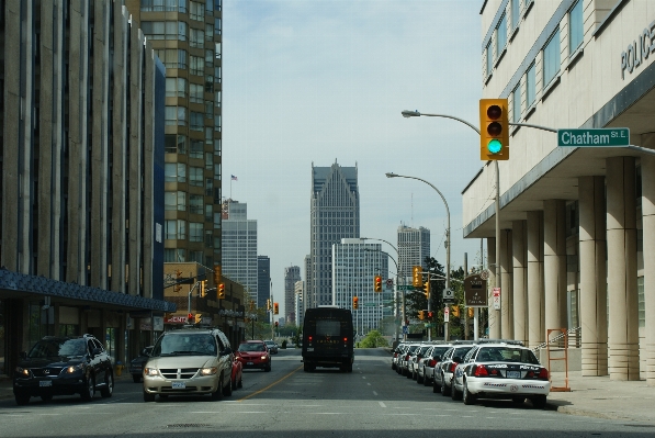 Pedestrian architecture road skyline Photo