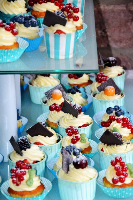 Frucht essen cupcake nachtisch