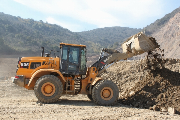 Tractor field asphalt vehicle Photo