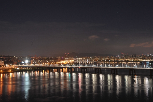 Sea horizon bridge skyline Photo