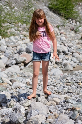 Nature rock walking person Photo