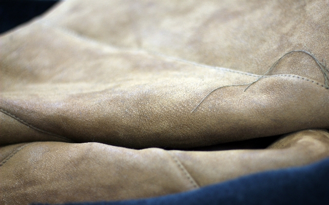 Hand leather leg fur Photo