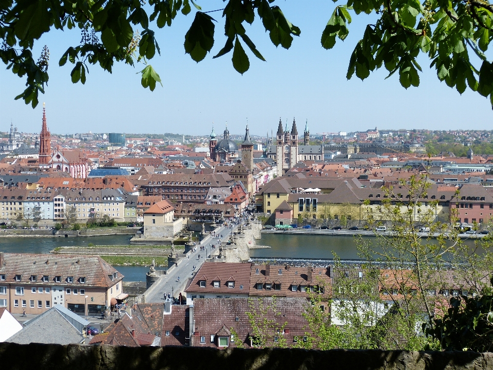 Architecture bridge skyline town