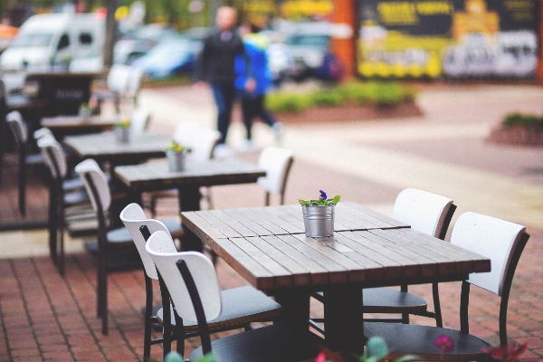 Table cafe street restaurant Photo