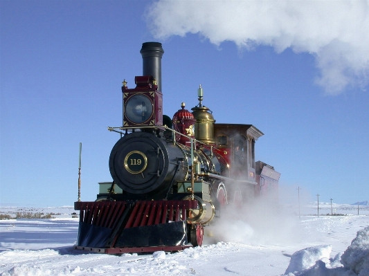 Snow winter railway railroad Photo