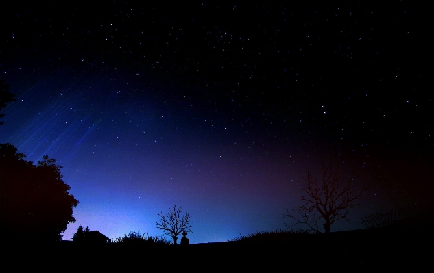 Fence sky night star Photo