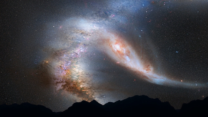 Sky milky way cosmos atmosphere Photo