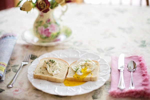 Morning flower meal food Photo