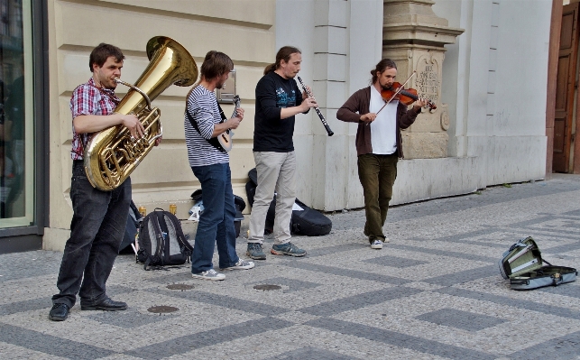 Group street musician musicians Photo