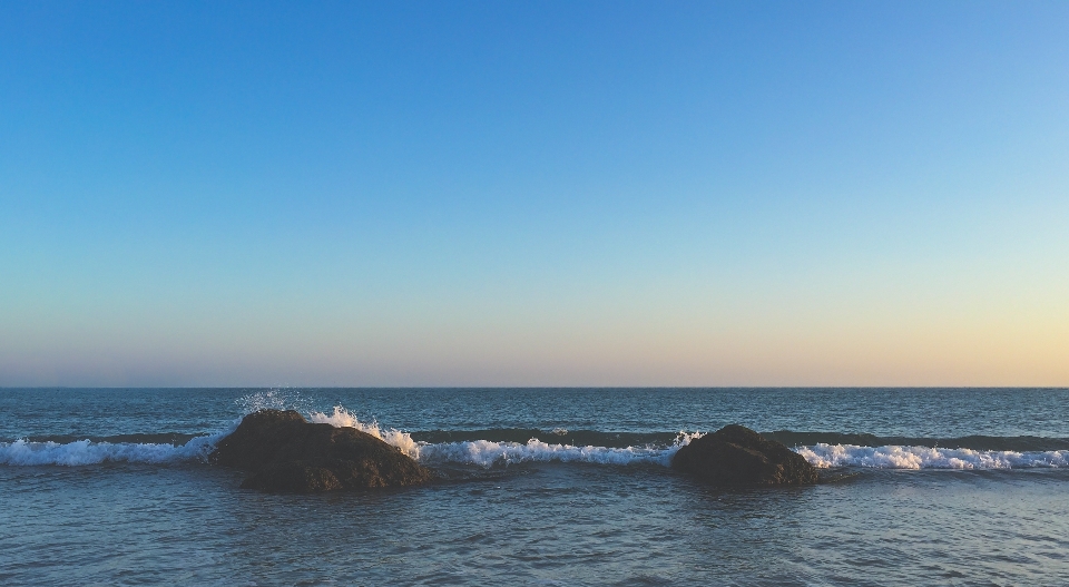 Beach landscape sea coast