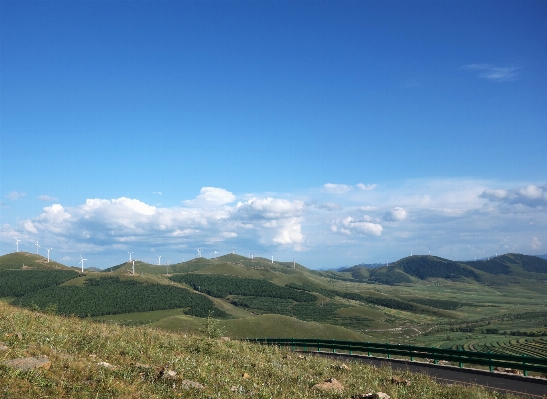 Landscape grass horizon mountain Photo